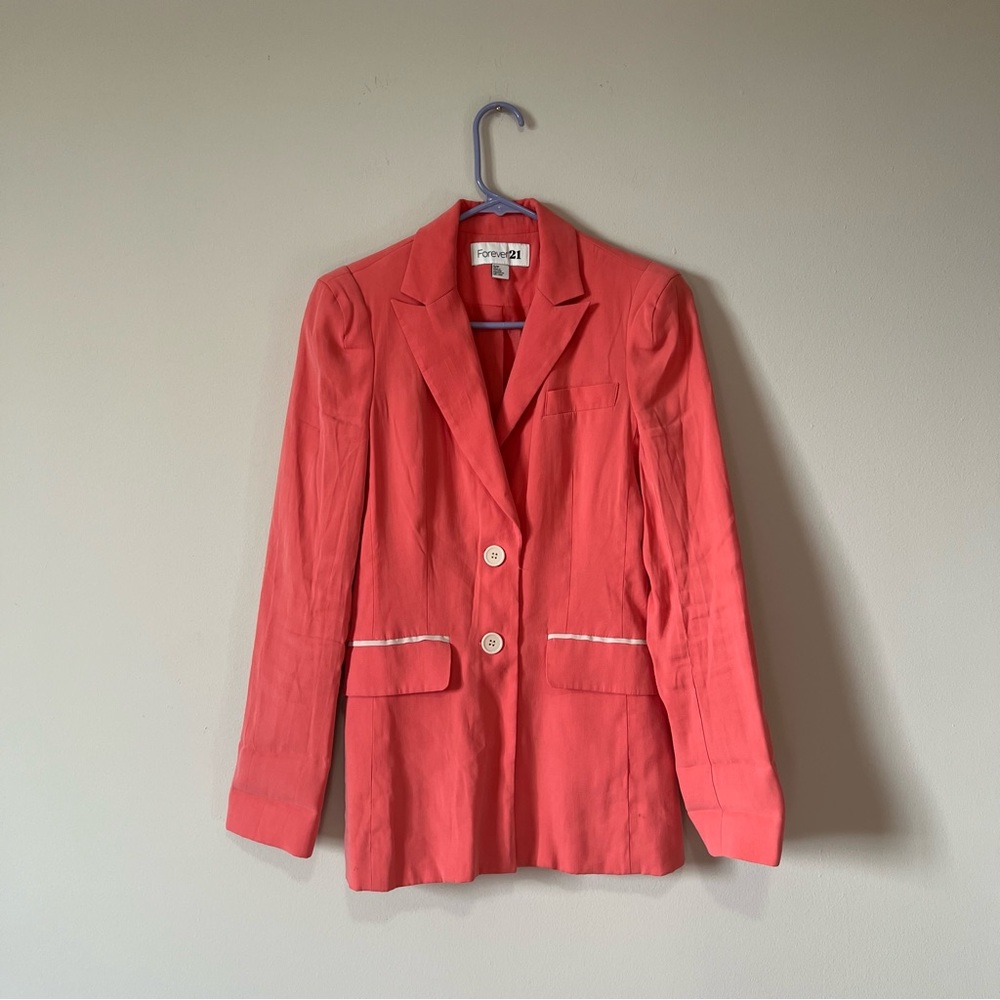 Forever 21 apricot orange blazer size small